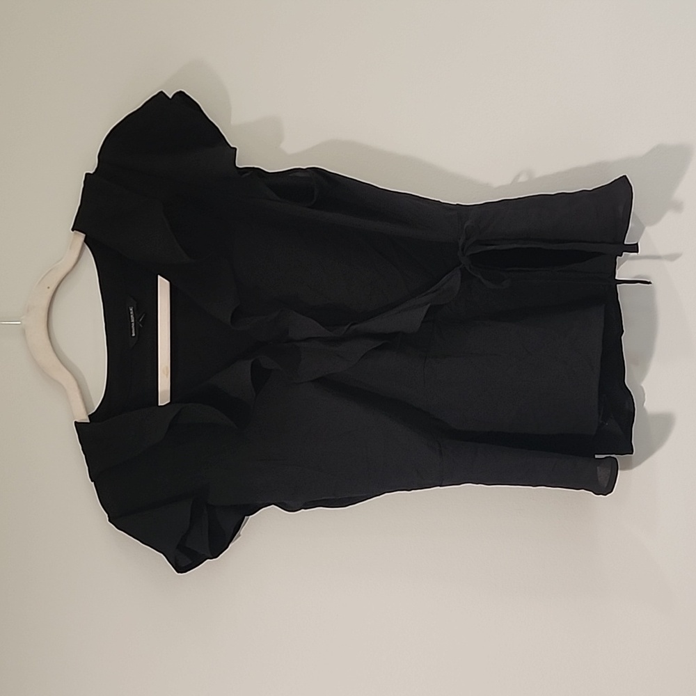 Short sleeve wrap shirt
